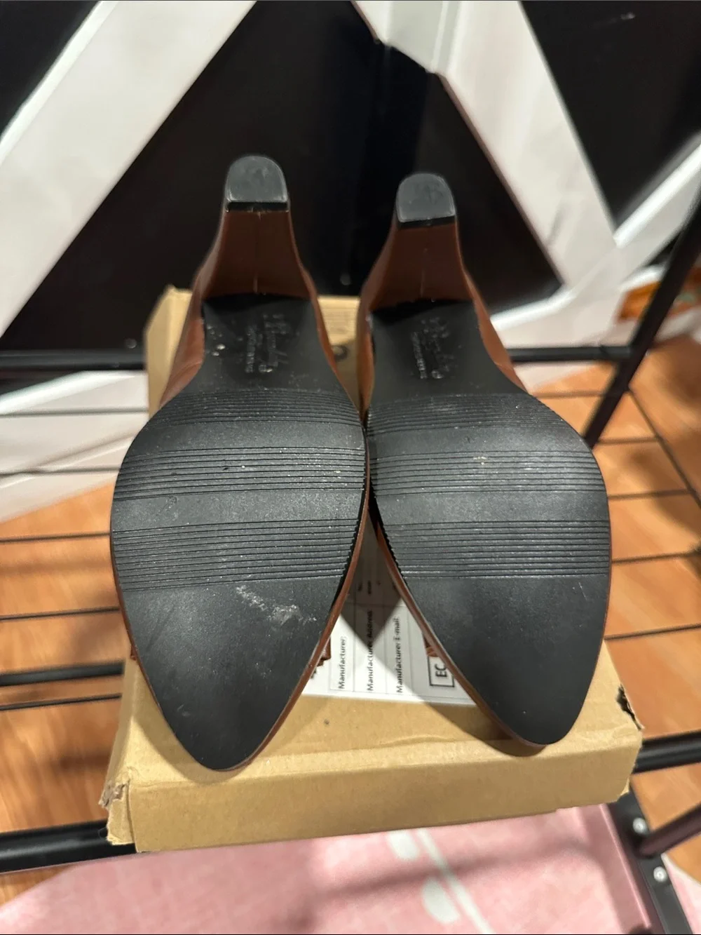 Brown Pointed Toe Bow Flats - Women's Dress Shoes